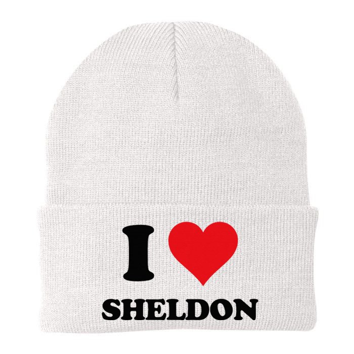 I Heart Sheldon First Name Knit Cap Winter Beanie