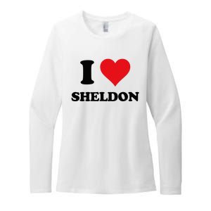 I Heart Sheldon First Name Womens CVC Long Sleeve Shirt