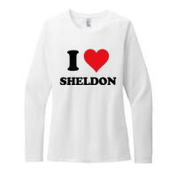 I Heart Sheldon First Name Womens CVC Long Sleeve Shirt