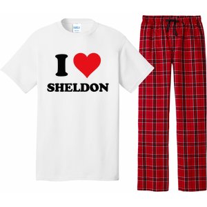 I Heart Sheldon First Name Pajama Set