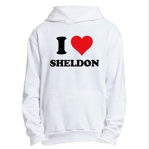 I Heart Sheldon First Name Urban Pullover Hoodie