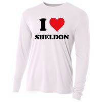 I Heart Sheldon First Name Cooling Performance Long Sleeve Crew