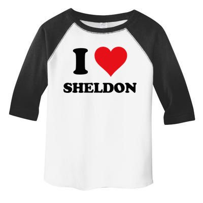 I Heart Sheldon First Name Toddler Fine Jersey T-Shirt