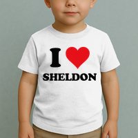 I Heart Sheldon First Name Toddler T-Shirt