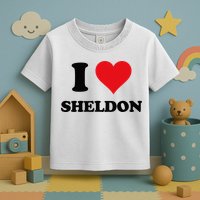 I Heart Sheldon First Name Toddler T-Shirt