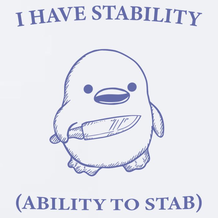 I Have Stability Ability To Stab Sueded Cloud Jersey T-Shirt