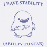 I Have Stability Ability To Stab Garment-Dyed Sweatshirt