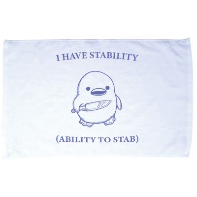 I Have Stability Ability To Stab Microfiber Hand Towel