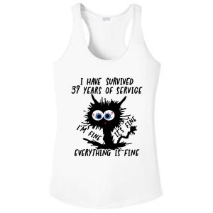 I Have Survived 37 Years Of Of Service IM Fine Ladies PosiCharge Competitor Racerback Tank