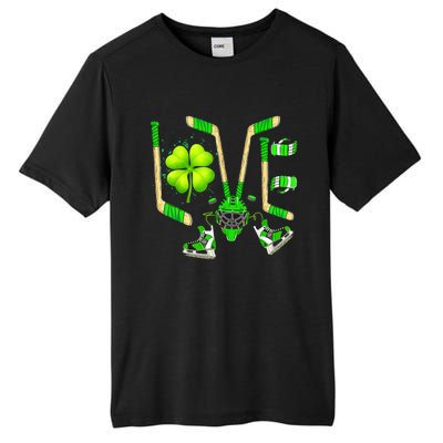 Ice Hockey St Patricks Day Love Cute Boy Girl Goalie Tall Fusion ChromaSoft Performance T-Shirt