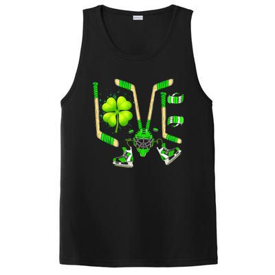 Ice Hockey St Patricks Day Love Cute Boy Girl Goalie PosiCharge Competitor Tank