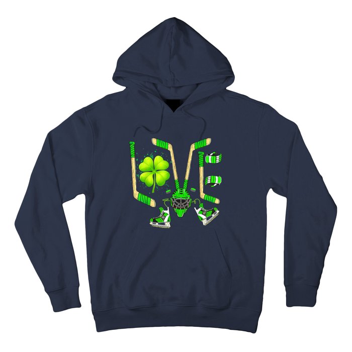 Ice Hockey St Patricks Day Love Cute Boy Girl Goalie Hoodie