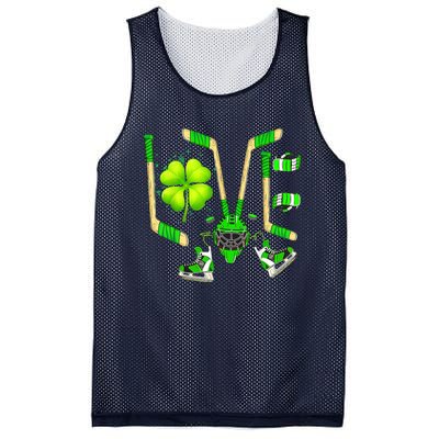 Ice Hockey St Patricks Day Love Cute Boy Girl Goalie Mesh Reversible Basketball Jersey Tank