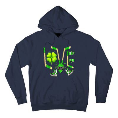 Ice Hockey St Patricks Day Love Cute Boy Girl Goalie Tall Hoodie