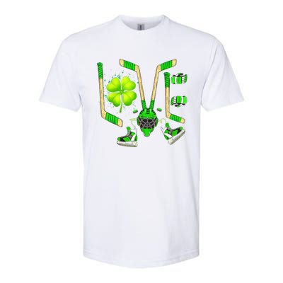 Ice Hockey St Patricks Day Love Cute Boy Girl Goalie Softstyle CVC T-Shirt