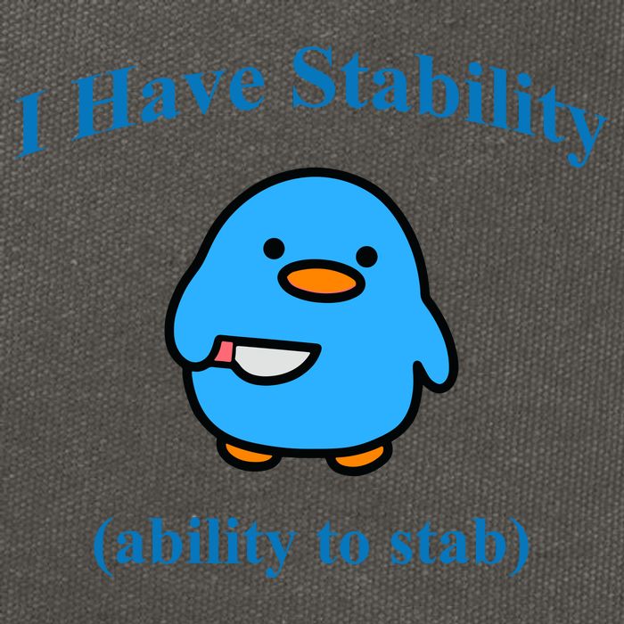 I Have Stability Ability To Stab Cotton Canvas Backpack