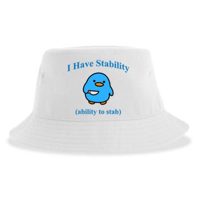 I Have Stability Ability To Stab Sustainable Bucket Hat