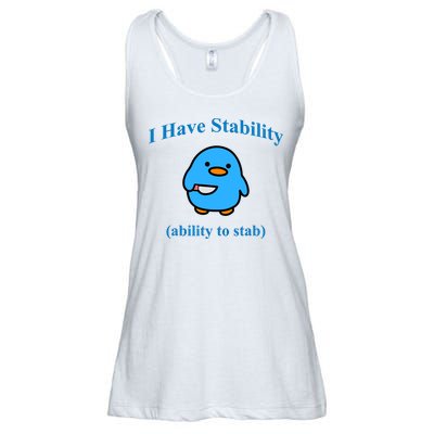 I Have Stability Ability To Stab Ladies Essential Flowy Tank