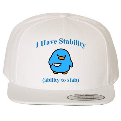 I Have Stability Ability To Stab Wool Snapback Cap
