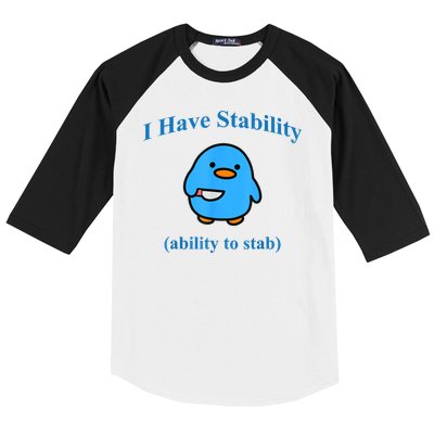 I Have Stability Ability To Stab Baseball Sleeve Shirt