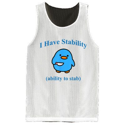 I Have Stability Ability To Stab Mesh Reversible Basketball Jersey Tank