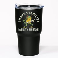 I Have Stability Ability To Stab Funny Frog Humor Sarcastic Tumbler