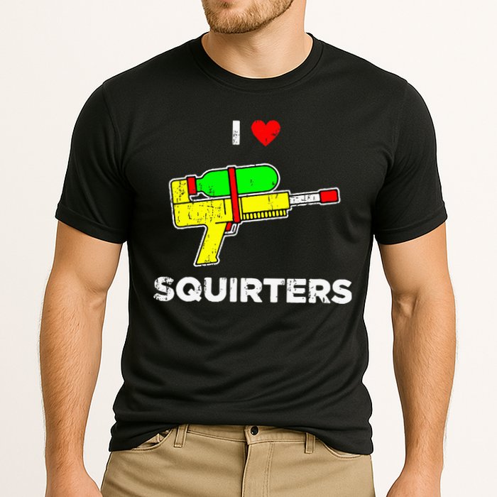 I Heart Squirters Funny I Love Squirters Cooling Performance Crew T-Shirt