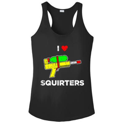 I Heart Squirters Funny I Love Squirters Ladies PosiCharge Competitor Racerback Tank