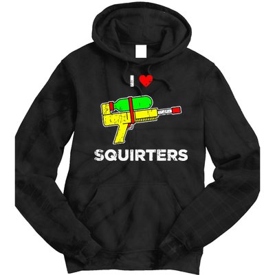 I Heart Squirters Funny I Love Squirters Tie Dye Hoodie
