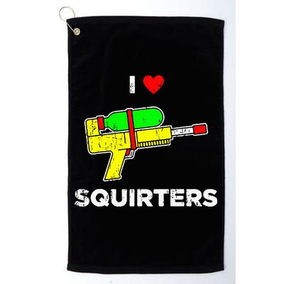 I Heart Squirters Funny I Love Squirters Golf Towel