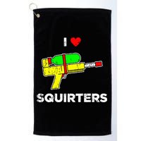 I Heart Squirters Funny I Love Squirters Golf Towel