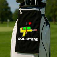 I Heart Squirters Funny I Love Squirters Golf Towel