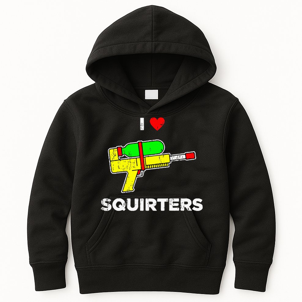 I Heart Squirters Funny I Love Squirters Kids Hoodie