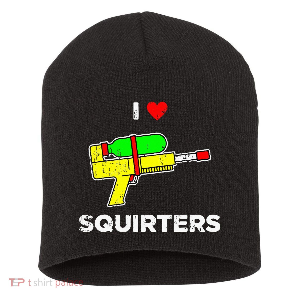 I Heart Squirters Funny I Love Squirters Short Acrylic Beanie