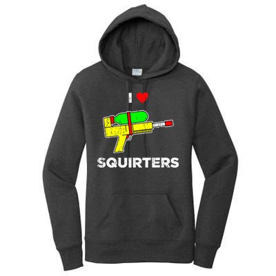 I Heart Squirters Funny I Love Squirters Women's Pullover Hoodie