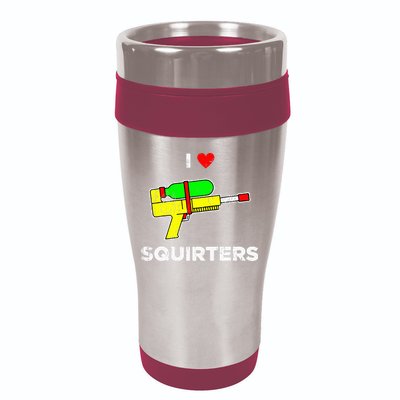 I Heart Squirters Funny I Love Squirters 16oz Travel Tumbler