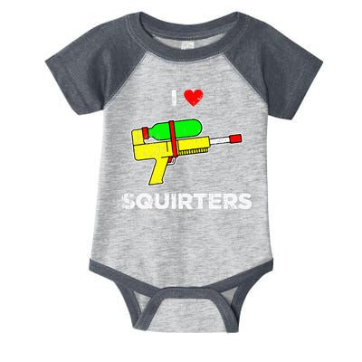 I Heart Squirters Funny I Love Squirters Infant Baby Jersey Bodysuit