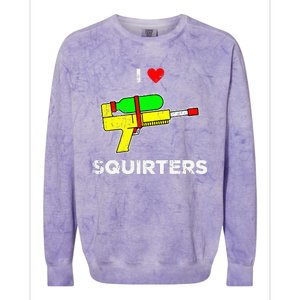 I Heart Squirters I Love Squirters Colorblast Crewneck Sweatshirt