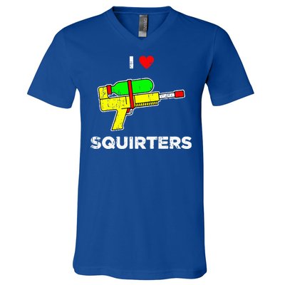 I Heart Squirters I Love Squirters V-Neck T-Shirt