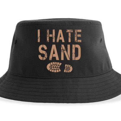 I Hate Sand Middle East Deployment Sand Boot Print Sustainable Bucket Hat