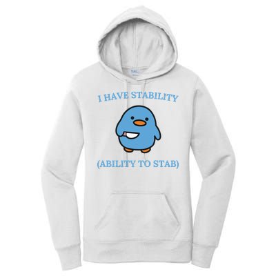 I Have Stability Ability To Stab Women's Pullover Hoodie