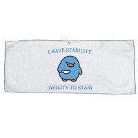 I Have Stability Ability To Stab Large Microfiber Waffle Golf Towel