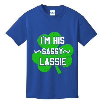 IM His Sassy Lassie Funny Couples St PatrickS Day Funny Gift Kids T-Shirt