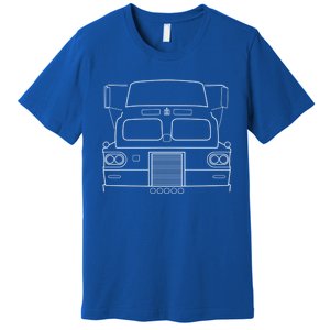 International Harvester Sightliner Classic Truck White Line Funny Gift Premium T-Shirt