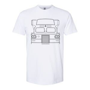 International Harvester Sightliner Classic Truck White Line Funny Gift Softstyle CVC T-Shirt