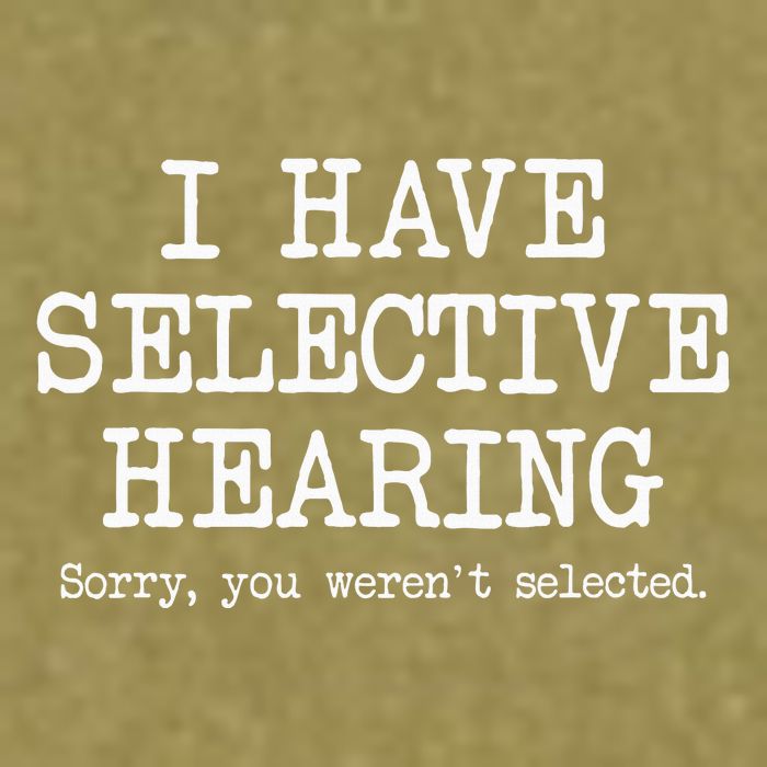 I Have Selective Hearing Sorry You WerenT Selected Funny Garment-Dyed Women's Muscle Tee