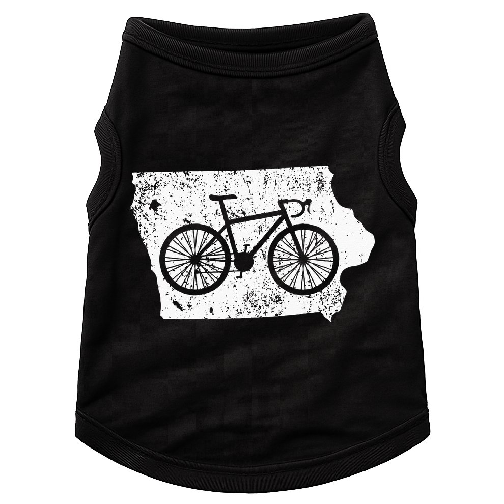 Iowa Home State Bike Cycling & Triathlon Gift Doggie Tank
