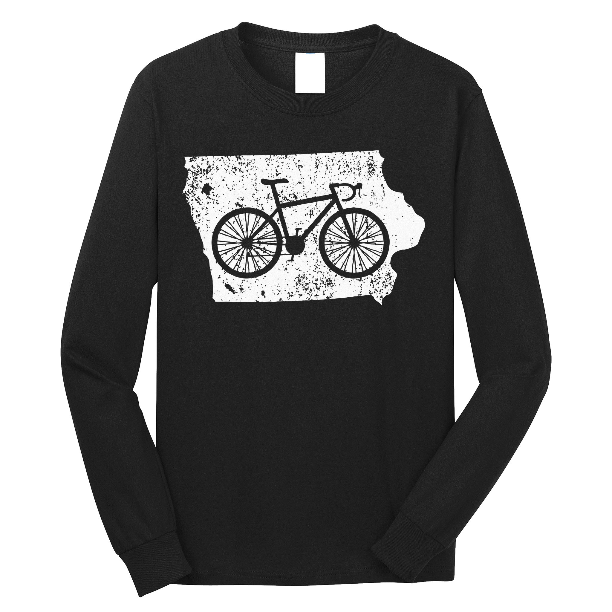 Iowa Home State Bike Cycling & Triathlon Gift Long Sleeve Shirt