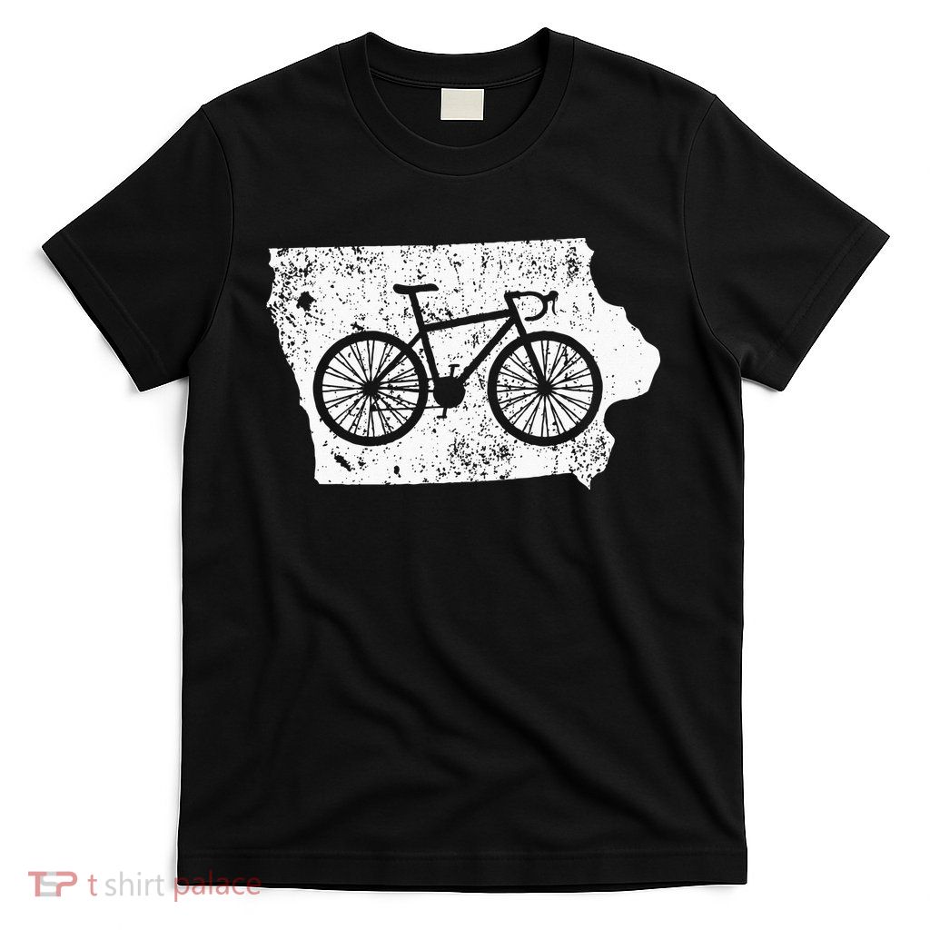 Iowa Home State Bike Cycling & Triathlon Gift T-Shirt