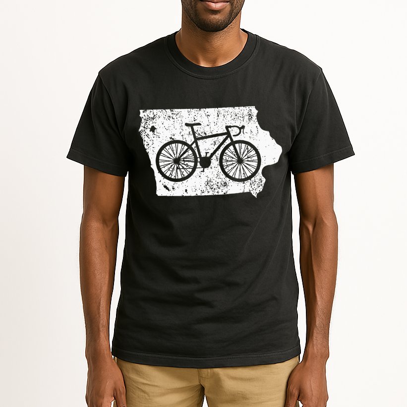 Iowa Home State Bike Cycling & Triathlon Gift Tall T-Shirt
